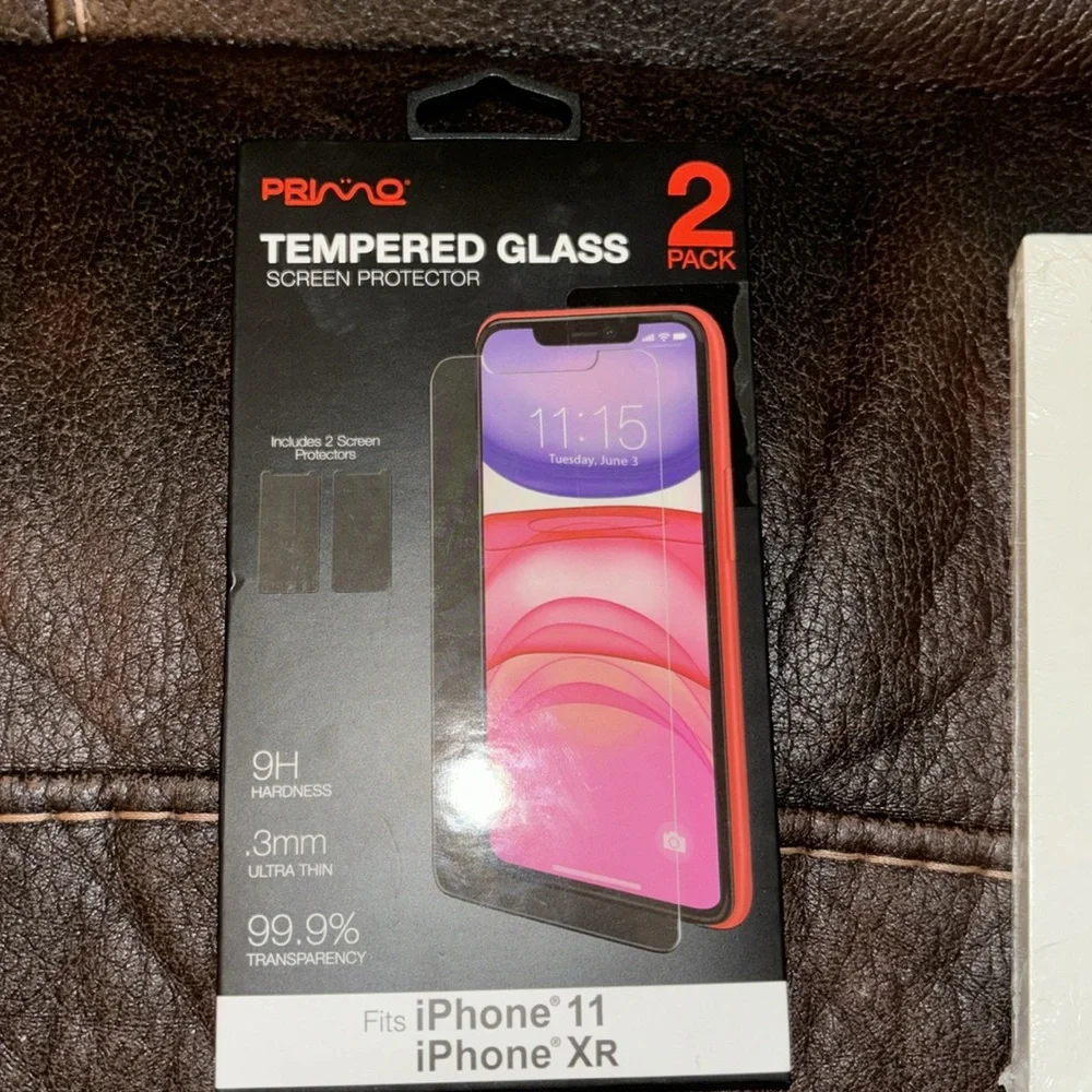 Tempered screen protector Glass & 3D curve for iPhones & other smartphones NIB